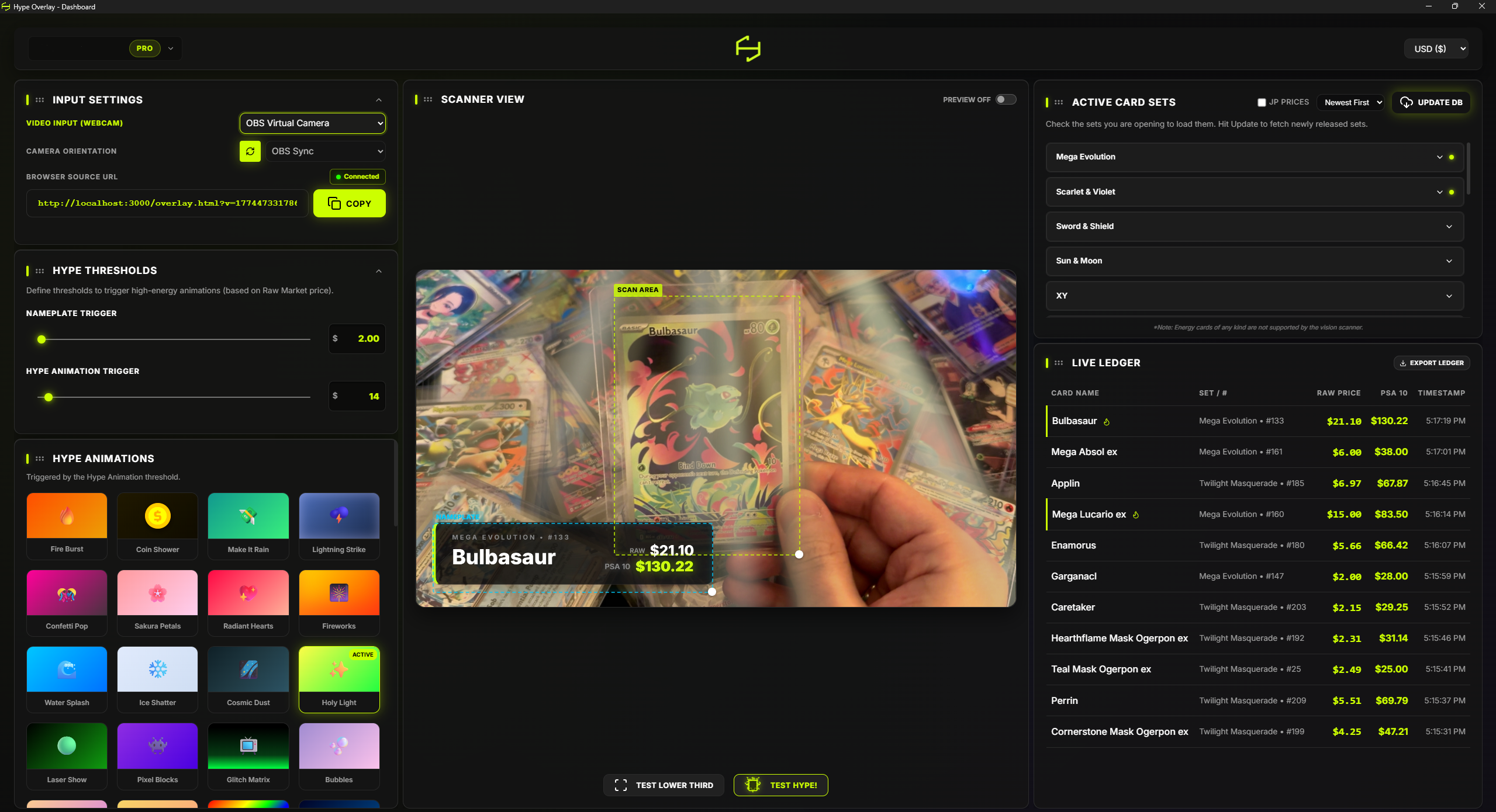 Hype Overlay Final Scan Dashboard